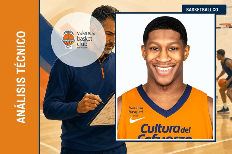 O. Moore (Valencia Basket ) castigando la defensa agresiva de M.Cale (FC BARCELONA) de «IVERSON» (Daniel Sokolovsky @dsoko5244)