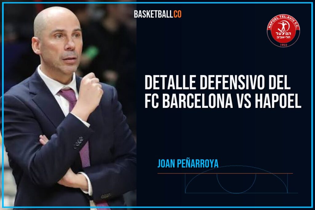 Detalle defensivo del FC BARCELONA vs Hapoel - JOAN PEÑARROYA