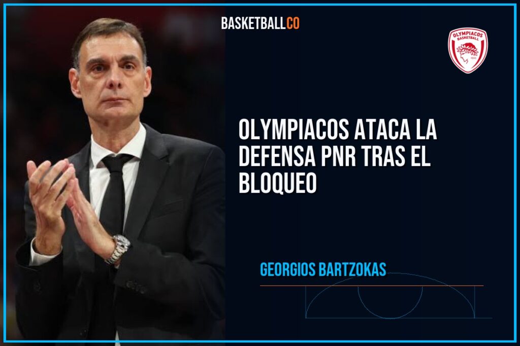 Olympiacos ataca la defensa PnR tras el bloqueo - GEORGIOS BARTZOKAS