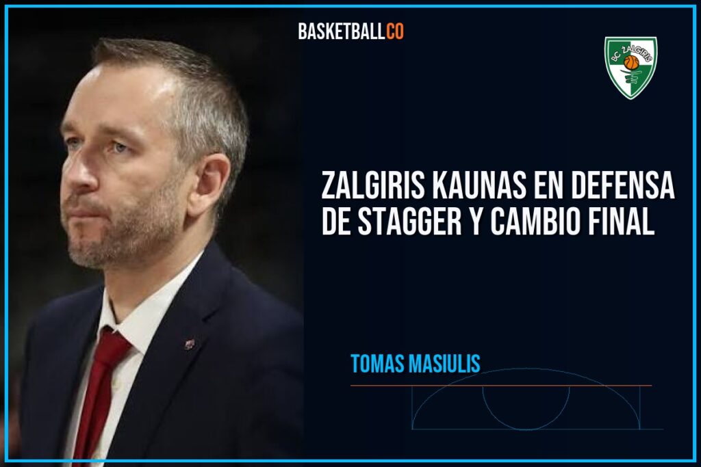 Zalgiris Kaunas en defensa de stagger y cambio final - TOMAS MASIULIS