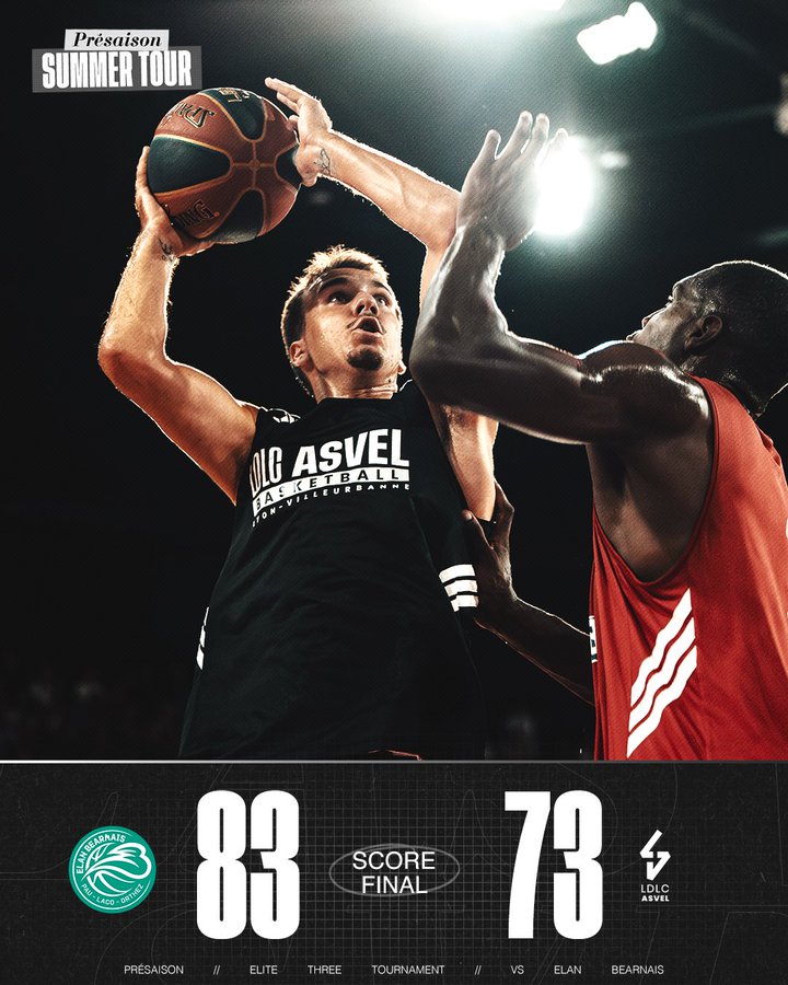 ASVEL cae ante Pau: Edwin Jackson destaca y Bolomboy deja buenas sensaciones