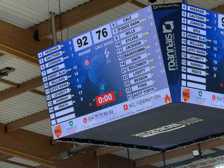 ASVEL cae con claridad ante Roanne (92-76) en un nuevo test de pretemporada.