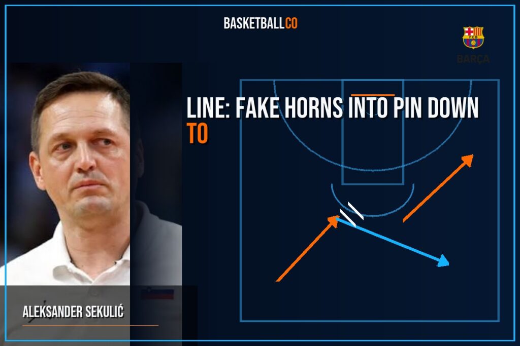 Line: fake horns into pin down to create an iso - ALEKSANDER SEKULIĆ