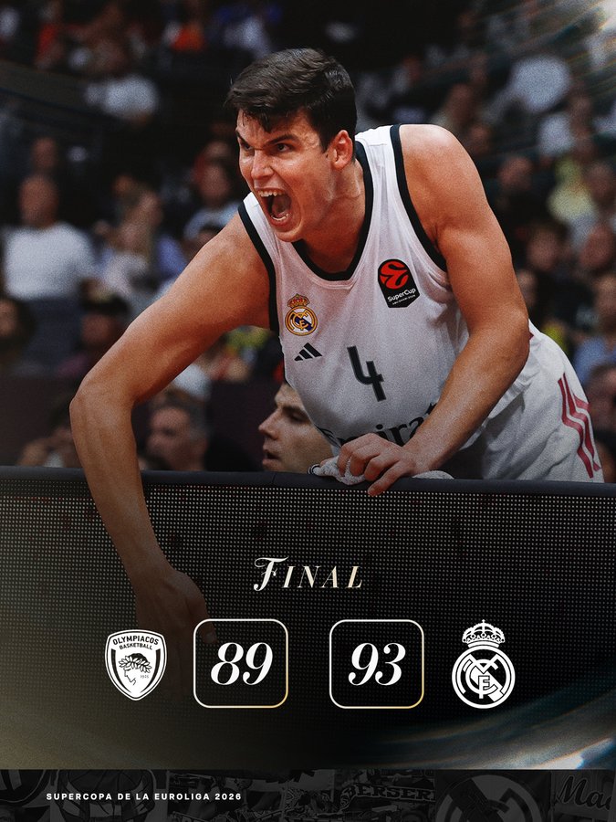 Olympiacos – Real Madrid: Vezenkov lidera la anotación y Campazzo reparte nueve asistencias