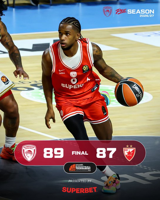 Olympiacos 89:87 Crvena Zvezda