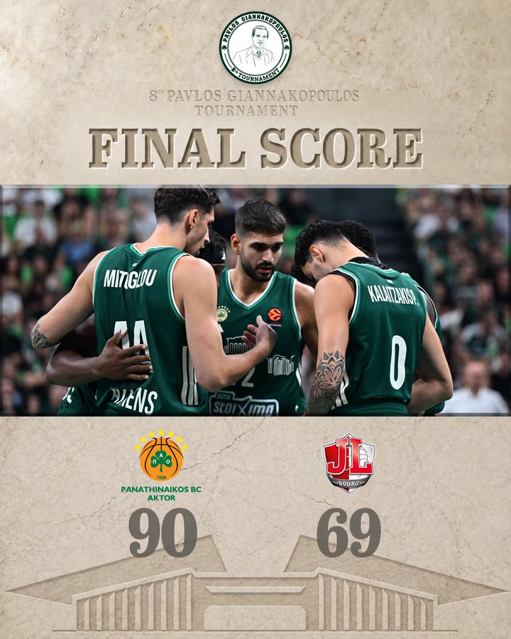 Panathinaikos 90-69 JL Bourg: Lessort vuelve con fuerza y Francisco lidera el perímetro