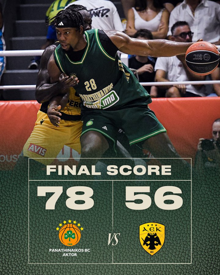 Panathinaikos, en un partido de preparación,  venció a l’AEK per 78-56.