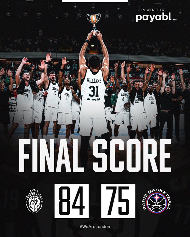 Paris Basketball 75 – 84 London Lions