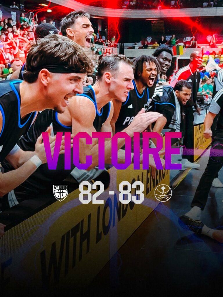 Paris se lleva por la mínima un partidazo ante Žalgiris (83-82)